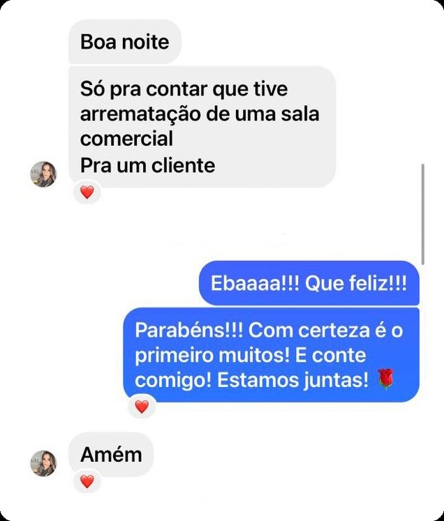 Aluna arrematou uma sala comercial para um cliente