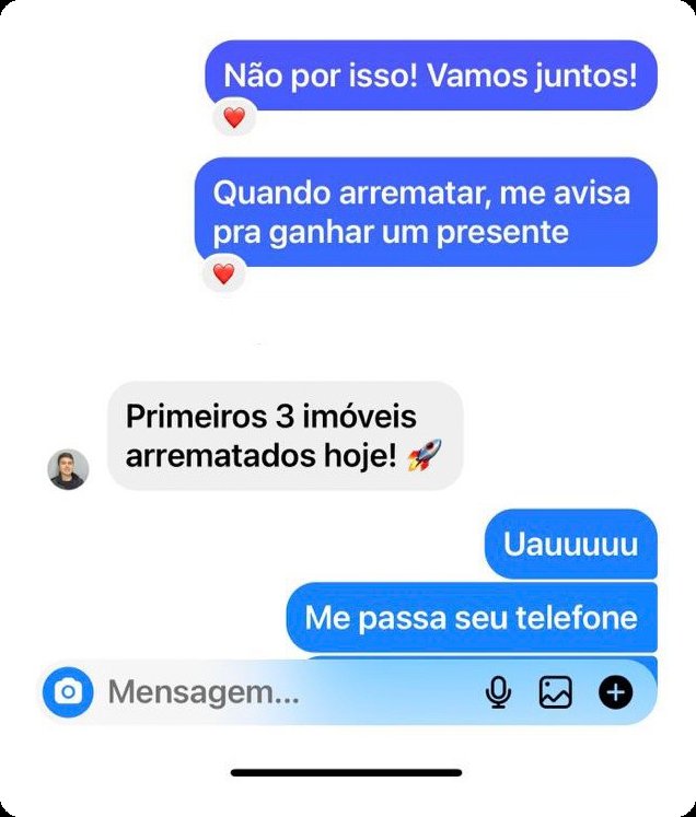 Aluno arrematou os três primeiros imóveis
