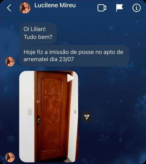Aluna fez a imissão de posse do apartamento arrematado